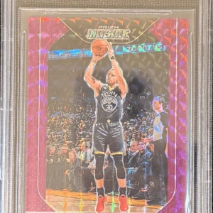 2018-19 Panini Prizm Mosaic Stephen Curry Purple #90 34/49- BGS 9.5