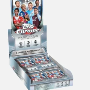2025-26 Topps Chrome UEFA Club Competitions Soccer Hobby Box