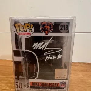 Mike Singletary Autographed Funko #218 Funko Pop Vinyl Figurine Chicago Bears - Beckett