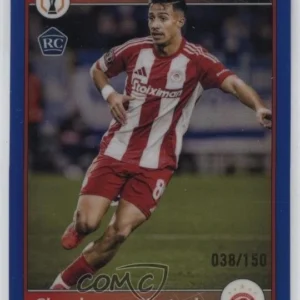 2024-25 Topps Merlin UEFA Club Competitions - Charalampos Kostoulas - Blue Rookie Autograph 076/150