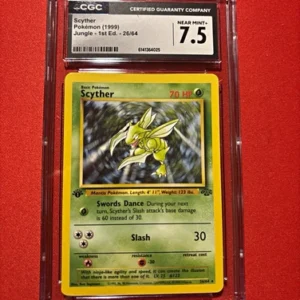 Scyther - Pokemon (1999) - Jungle - Unlimited - 10/64 - Holo CGC 5.5